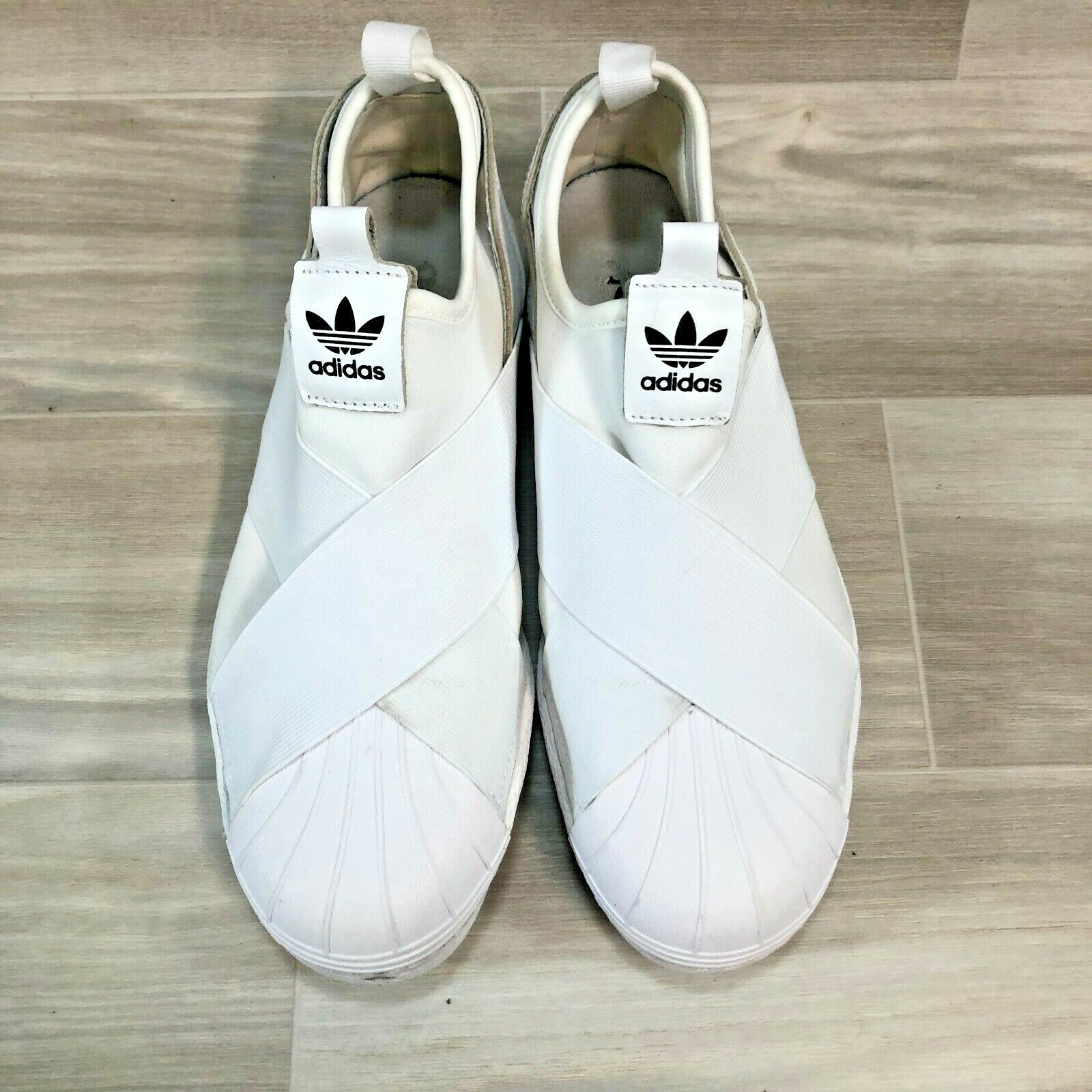 Size 8.5 - adidas Superstar Slip-on White 2017 for sale online | eBay
