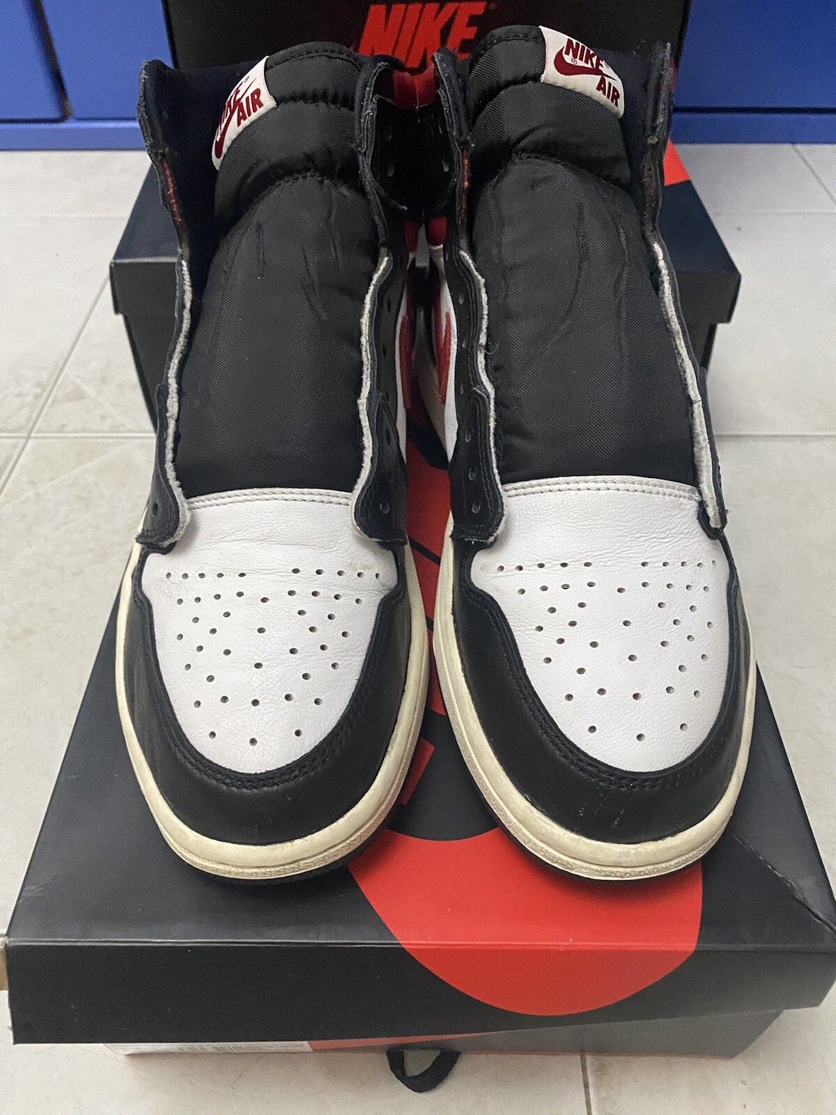 Nike Air Jordan 1 Retro High OG Black Gym Red 43 | eBay