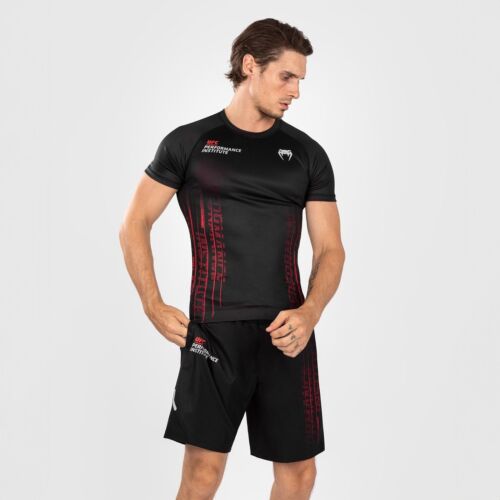 Venum UFC Performance Institute 2.0 Men's Rash Guard- Black/Red