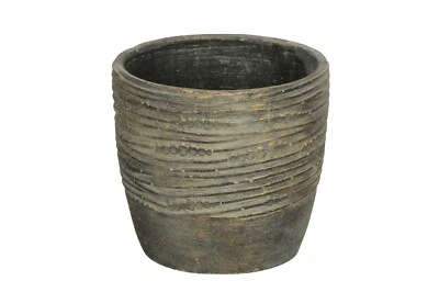 Übertopf Blumentopf Ø16,5cm H15cm Zement patina/gold Topf Pflanzgefäß Deko - Bild 1 von 3