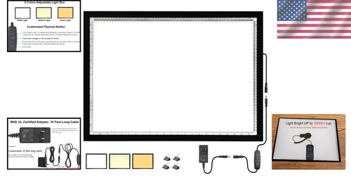 A2 High Brightness LED Light Pad - Perfect for Crafting & Artistic Creations - Picture 2 of 9