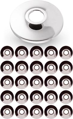 1.5'' IPS Sure Grip Flange Escutcheon Plate for Steel Tubing Shallow Chrome 25 Pk