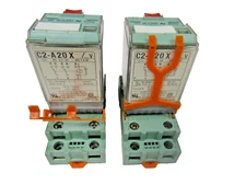🔥2) TURCK RELECO MR-C RELAY 120VAC COIL 8 PIN 10A 300V C2-A20X W/ S2-S BASE LOT