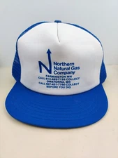 Vintage USA MADE Northern Natural Gas Enron Trucker Hat Snapback Cap