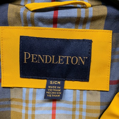 Pendleton Victoria Rain Slicker Jacket Womens Small Golden Rod Yellow Hood Excel - Picture 2 of 9
