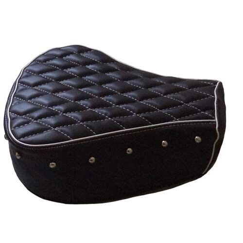 Bike Wear Split Seat Cover with Foam & Button for Royal Enfield Classic 350 500 - Picture 2 of 3