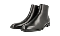Prada Leder Stiefelette Business Schuhe - 2TC044 - Schwarz - Neu - 9,5 43,5