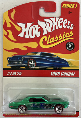 #ad Hot Wheels Classics Green 1968 Cougar 1:64 Series 1 Die Cast MISP B194 $6.99