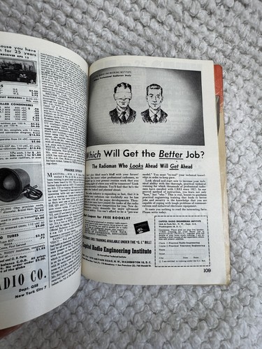 QST Magazine sierpień 1947 vol. XXXI No.8 Vintage Ham Radio, HRO-7, Reklamy RCA, ARRL - Zdjęcie 9 z 11