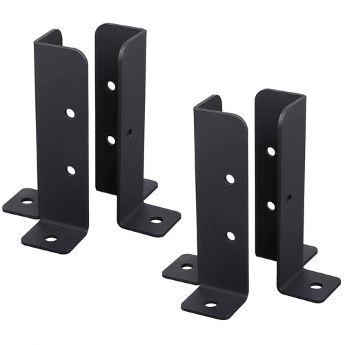 4/8Pcs Heavy Duty Adjustable Wood Fence Pergola Post Base Brackets Kit Fit Post - Picture 7 of 12