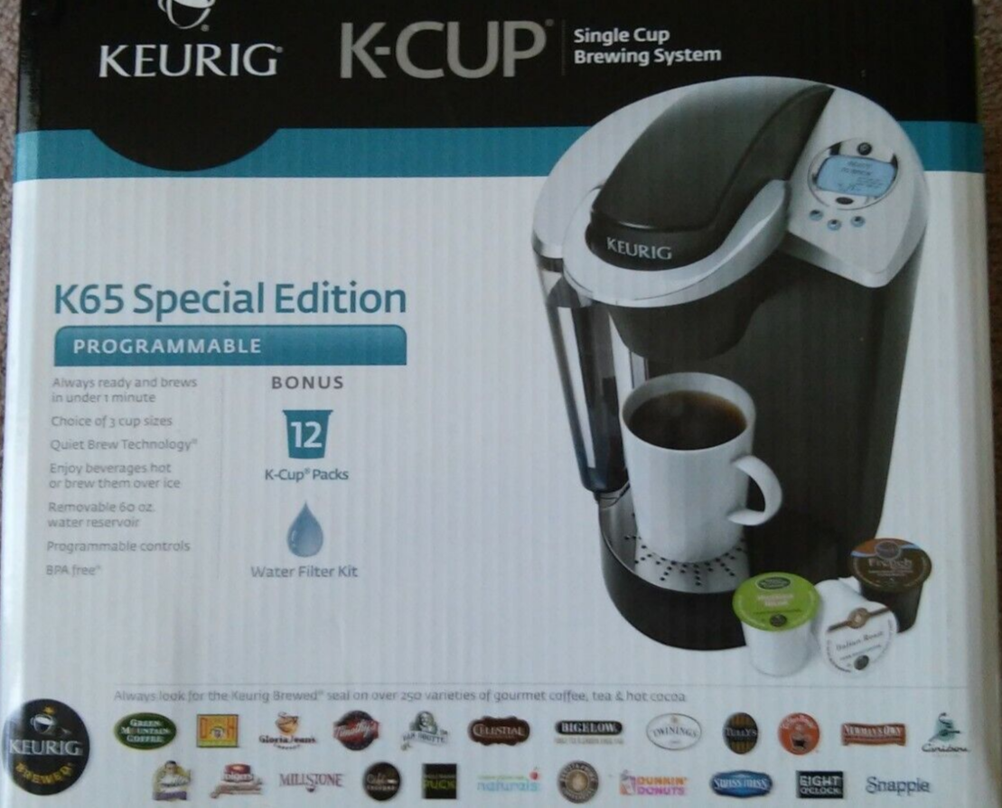 Keurig K65 Special Edition 1 Cups Brewing System - Black/Silver for sale  online