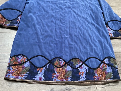 Koos of Course Reversible Jacket Raincoat Blue Floral Size 3XL - Picture 8 of 15