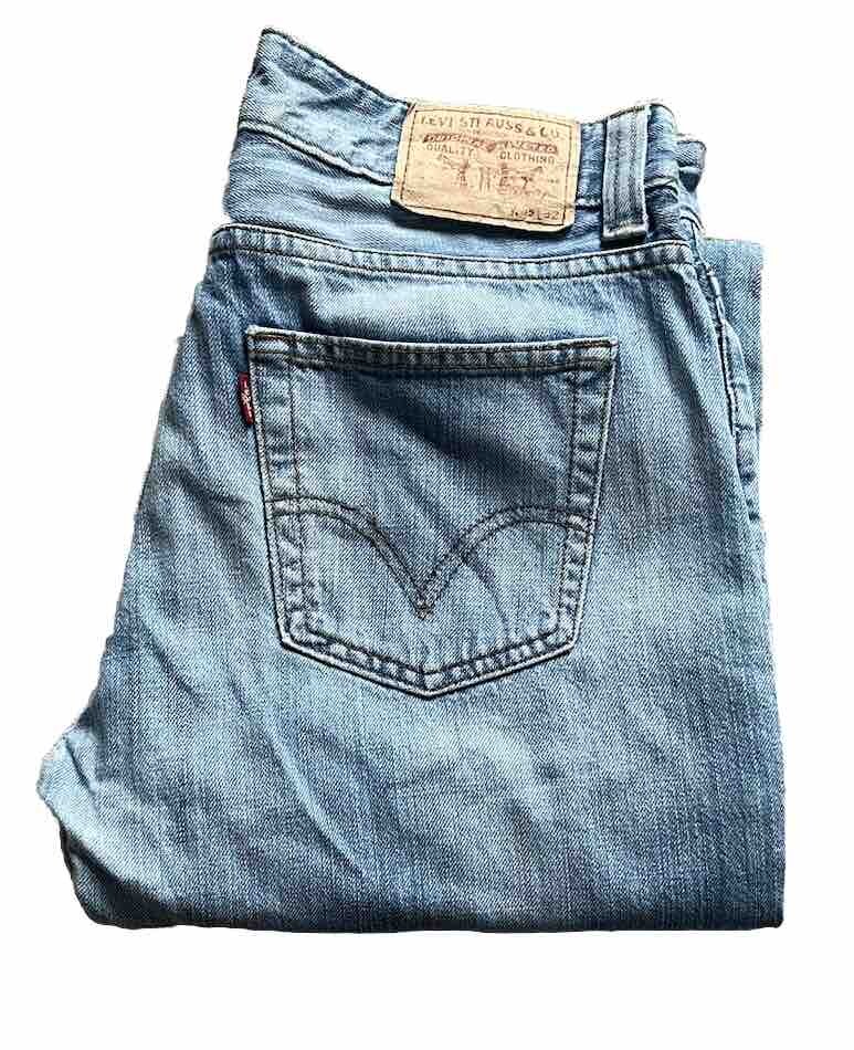 LEVIS 508 JEANS Mens W 33 L 32 vintage blue denim red tab regular - Main Image