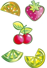 25 Happy Fruit WALLIES CUTOUTS