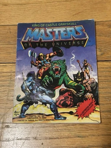 Vtg 80s He-Man King Of Castle Grayskull Masters Of The Universe Mini Comic Book
