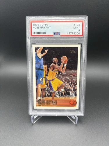1996 Topps Kobe Bryant #138 Rookie RC HOF Lakers PSA 9 MINT