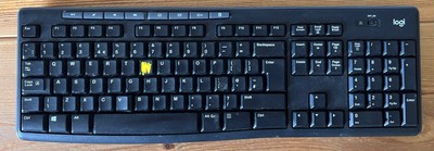Ersatztasten für Logitech K270 Kabellose Tastatur (NUR TASTEN) RUNDE STECKDOSEN