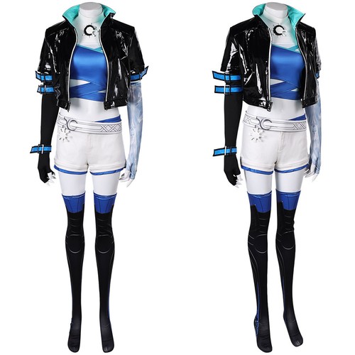 2024Game Anime Luna Snow Cosplay Coat Pants Fancy Dress Halloween Carnival Adult - Picture 3 of 26
