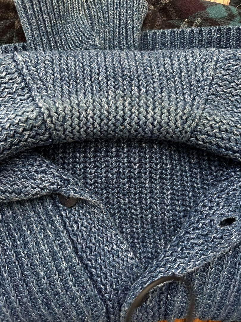 Double Rl Indigo Washed Cotton Cardigan | eBay Double Rl Indigo Washed Cotton Cardigan | eBay