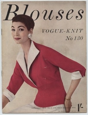 Vintage Vogue - Strick Strickzeitschrift Nr. 130 - Blusen - 50er Jahre