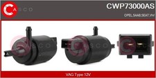 CASCO CWP73000AS Waschwasserpumpe, Scheibenreinigung für OPEL SAAB SEAT VW