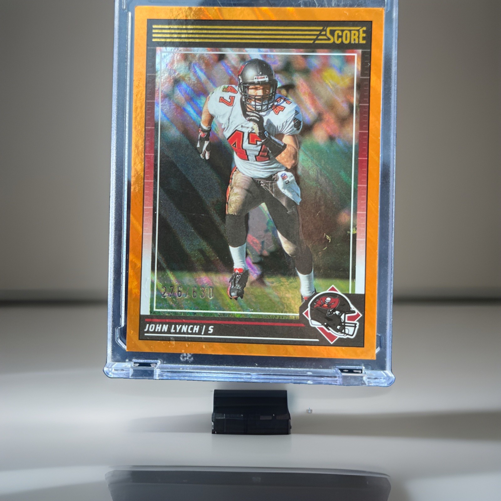 2024 Score John Lynch #270 Orange Lava #'d 193/630 HOF Tampa Bay Buccaneers C1