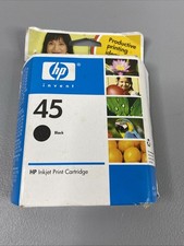 HP 45 Black Inkjet Cartridge 51645A New Genuine Sealed Expired Printing