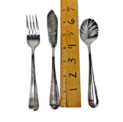 Discontinued Hampton Silversmith Stainless Steel Flatware LEXINGTON Mirror 3 pc.