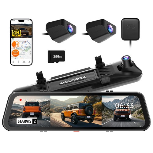 G900 Tripro Bumper Version 3 Channel 4K Mirror Dash Cam, STARVIS 2 IMX678 Nig...