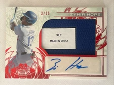 2024 Leaf Trinity Zyhir Hope Tag Patch Auto /15 #PA-ZH1