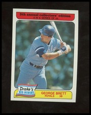 1985 Topps Drake's Big Hitters #4 George Brett Baseball Card