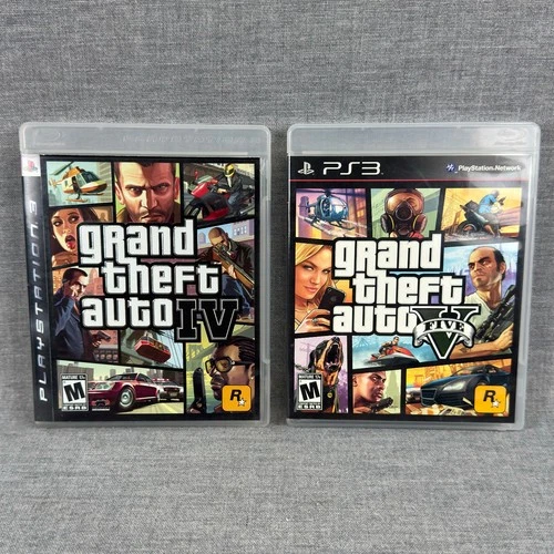 Grand Theft Auto IV + GTA V PS3 CIB Maps Inserts Tested Bundle
