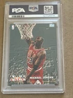 1993 NBA Hoops Michael Jordan Miner Face to Face Insert Card FTF10 Graded PSA 7