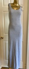 Modern Minimalist Boo Hoo Gray Tank Maxi Long Dress Women’s Size 4 Small 