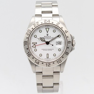 [2637] Rolex Explorer 2 40mm - 16570 Box&Papiere 1990 Weiß Oyster Herrenuhr