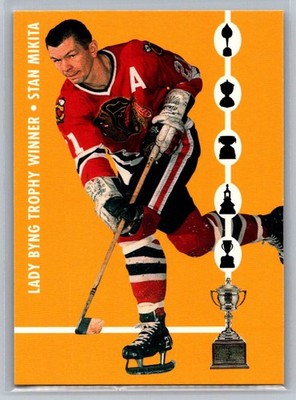 1995-96 Parkhurst 1966-67 #TW3 Stan Mikita Trophy Winners Blackhawks /1966