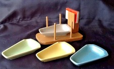 Keramik Pastell Aschenbecher-Set Ascher Asche...