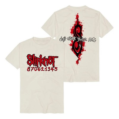 Slipknot T-Shirt Herren Judge Numbers natur Band-Merch, Bands, Horror