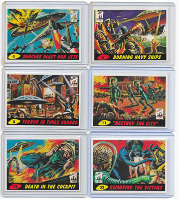 LOT OF 14 DIFFERENT 1994 TOPPS MARS ATTACKS ARCHIVES 1ST DAY PARALLEL CARDS