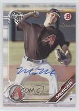 2019 Topps Holiday Bowman Prospects Auto 5/99 Matt Mercer #TH-MME Auto 0c2
