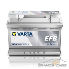 VARTA DYNAMIC EFB AUTOBATTERIE 12V 70Ah STARTER 760A N70 ERSETZT 65AH 66AH 68AH VARTA DYNAMIC EFB AUTOBATTERIE 12V 70Ah STARTER 760A N70 ERSETZT 65AH 66AH 68AH