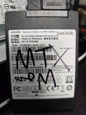 SanDisk X400 256GB 2.5in 7mm SATA III Internal SSD Shockproof SD8SB8U