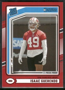 2024 Donruss #336 Isaac Guerendo Press Proof Red