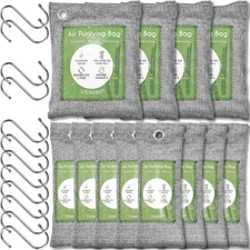 16 Pack Bamboo Charcoal Air Purifying Bag Activated Charcoal Bags Odor Moisture