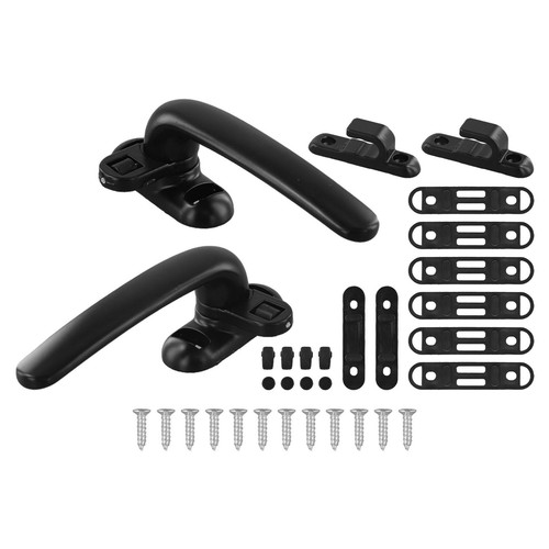 Maniglie per finestre nere robuste ed eleganti perfette per case uffici e altro - Foto 12 di 12