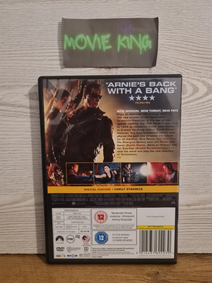 Terminator 1-6 Complete (DVD) Salvation Dark Fate Schwarzenegger [Region 2] [UK] - Image 3 of 4