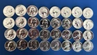Lot of 32 ($8.00 FV) 1964 Washington Quarters- 90% Silver GEM from Proof Sets