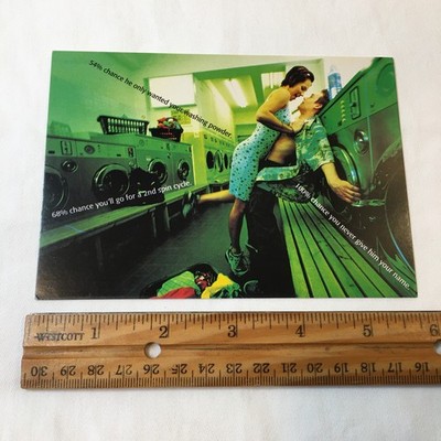Postcard Highland Spring Water Laundromat Ad