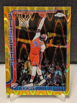 2025-26 Topps Chrome Update Series - Luguentz Dort #127 RayWave Gold /50