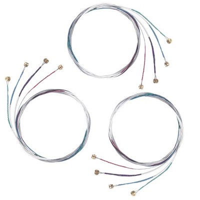 12-Pack Universal Violin Strings 4/4 Full Set, Steel Core with Nickel Ball End
